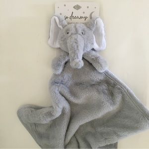 NEW Elephant Lovey Soft Baby Toy Security Blanket Baby Gift Gray | So Dreamy